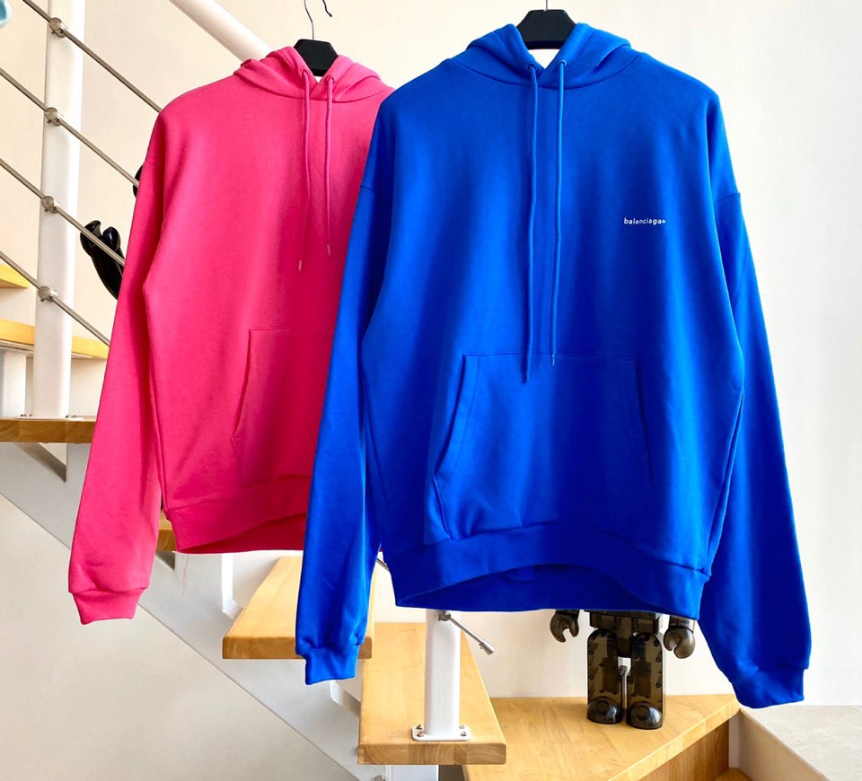 [계단집] 발렌시아가 스몰로고 후드티 2컬러 balenciaga