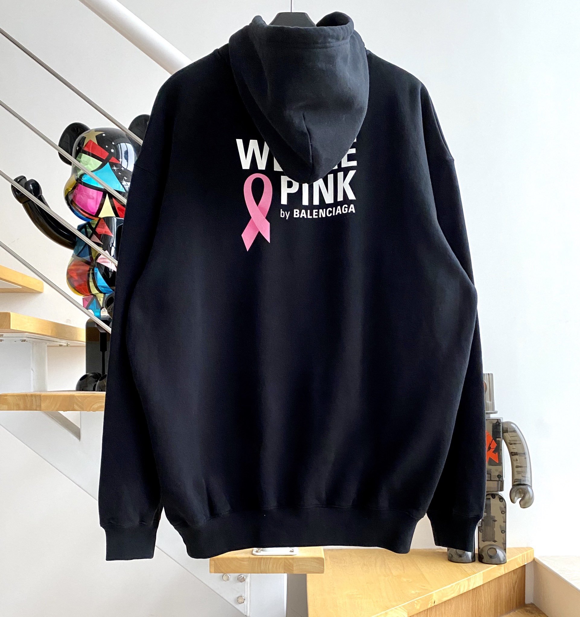 [계딘집] 발렌시아가 WE ARE PING 후드티 블랙 balenciaga