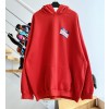 [계단집] 발렌시아가 대미지 후드티 레드 balenciaga
