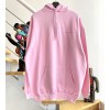 [계단집] 발렌시아가 앞/뒷 영어로고 후드티 핑크 balenciaga