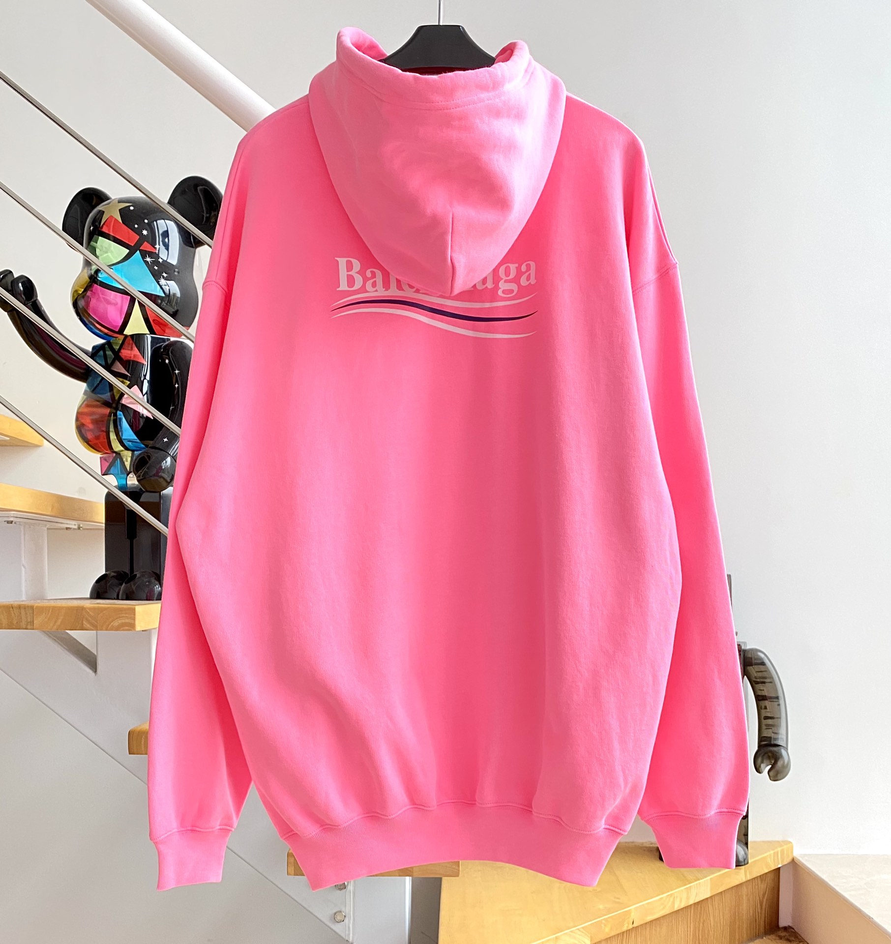 [계단집] 발렌시아가 후드티 5컬러 웨이브 로고 balenciaga