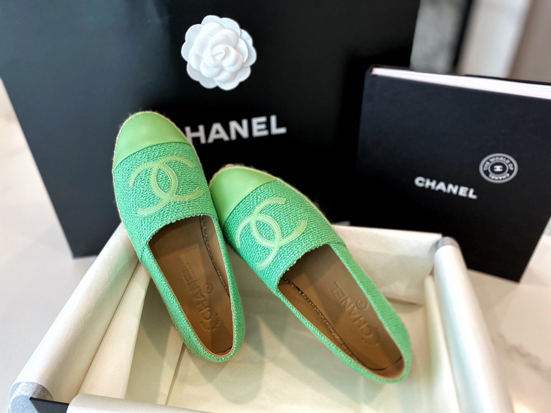 [팬더샵] 샤넬 CC 로고 트위드 에스파드리유 2컬러 Chanel
