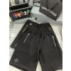 TJ공장 Chrome Hearts 레더 로고 반바지 블랙