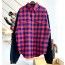 [계단집] 발렌시아가 양털 소매 이음 체크 셔츠 자켓 레드 balenciaga