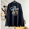 [계단집] 발렌시아가 심슨 가족 패턴 긴팔티 블랙 balenciaga