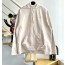 [계단집] 발렌시아가 JJ 모노그램 자수 주름 후드티 라이트 베이지 balenciaga