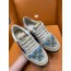 [A1] 구찌 스크니너 GG 로고 큐빅 더티 스니커즈 라이트 블루 2cm Gucci