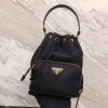 블랙프레임 프라다 듀엣 리나일론 버킷 백 1BH038  18*23*12cm 블랙 