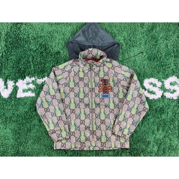 [잔디집2] 구찌 GG 파인애플 프린트 지퍼 자켓 Gucci
