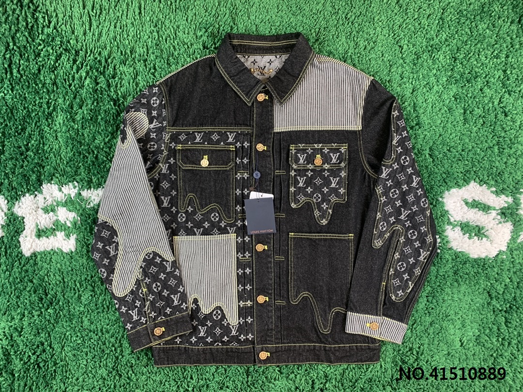 [잔디집2] 루이비통 니고 2.0 LV 스트라이프 이음 데님 자켓 LOUIS VUITTON