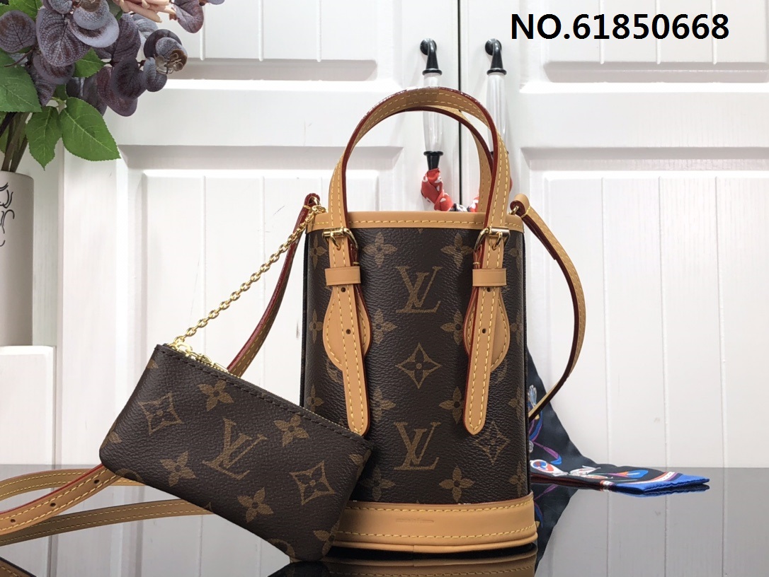 [88factory] 루이비통 나노 버킷백 브라운 M81489 13*17*9cm
