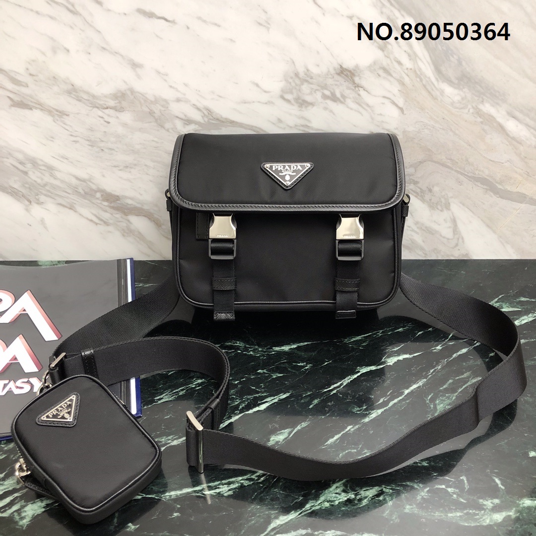 black frame 공장 프라다 테수토 리나일론 이너백 숄더백  1BD334 22*16*8.5cm 