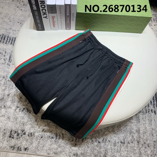 B7 구찌 옆 배색 반바지 블랙 ...