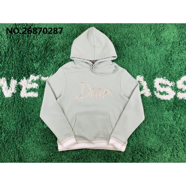 [잔디집2] 디올 모노그램 뒷면 47 자수 후드티 라이트 그린 Dior