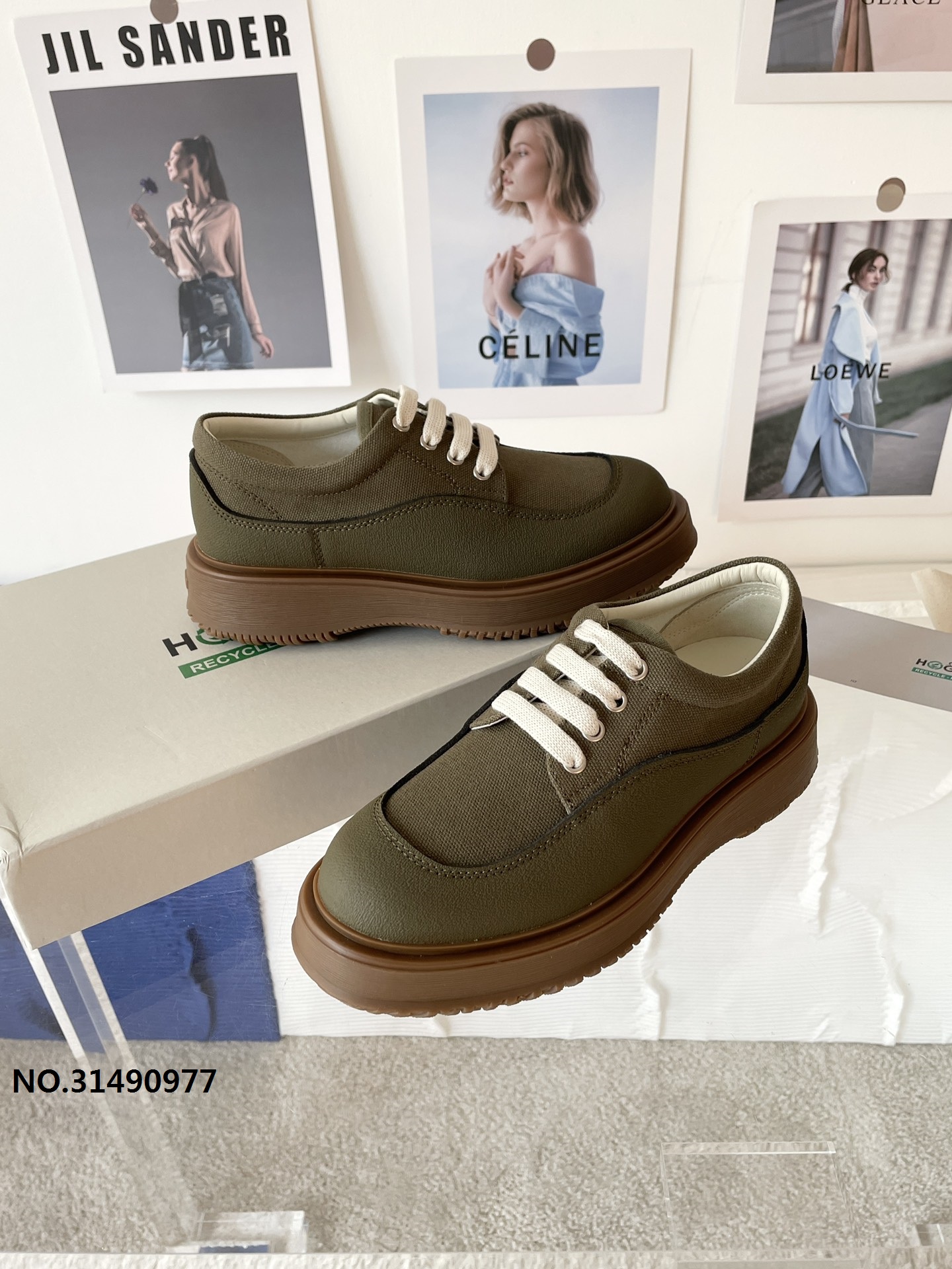 [327] 호간 윙팁 슈즈 6cm 3컬러