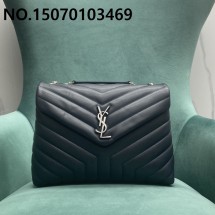 Pomegrante 생로랑 퀼팅 가죽 소재 LOULOU 루루 459749 31*10*23cm 10컬러