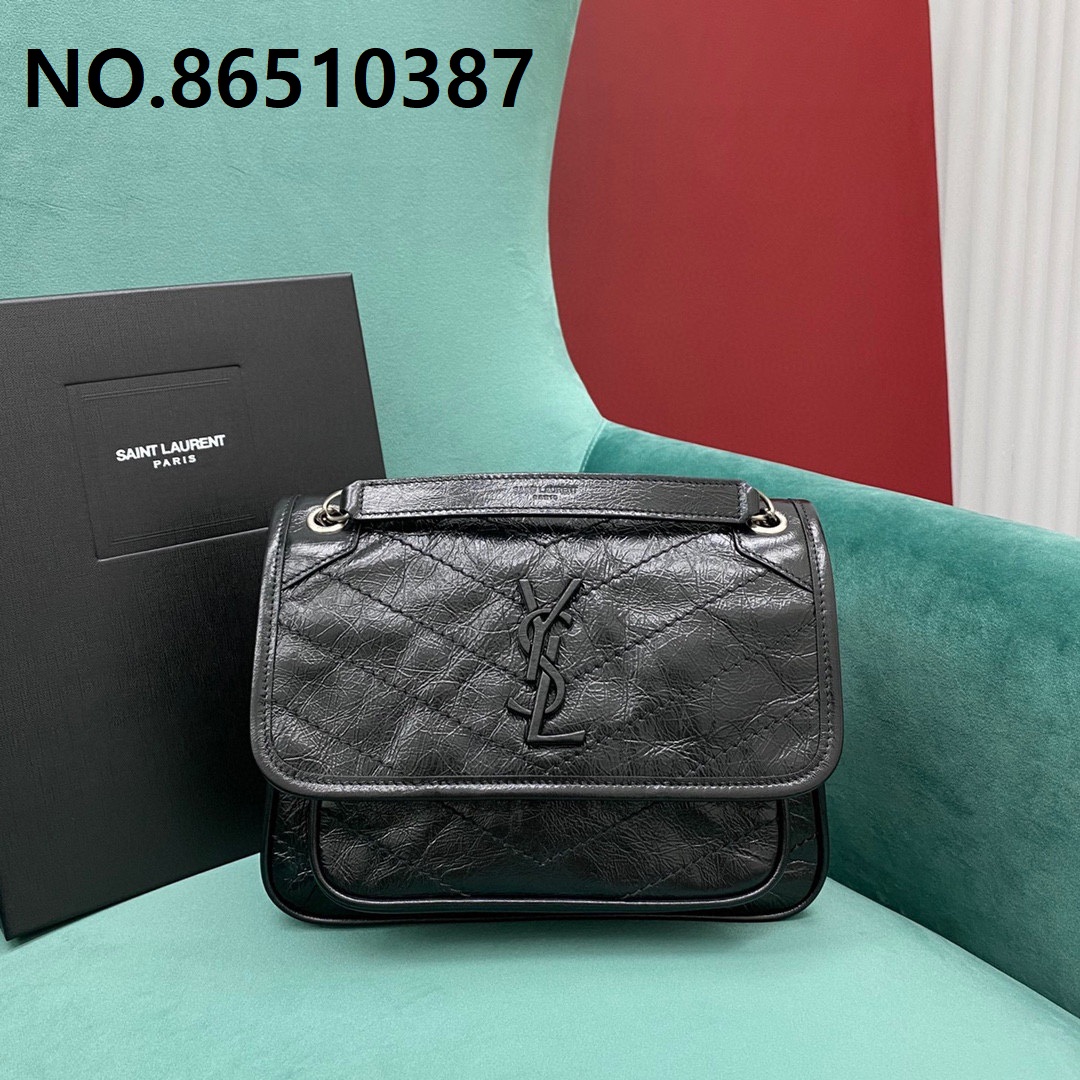 Pomegrante 생로랑 빈티지 가죽 소재 NIKI BABY 533037 22*17*12cm 21컬러