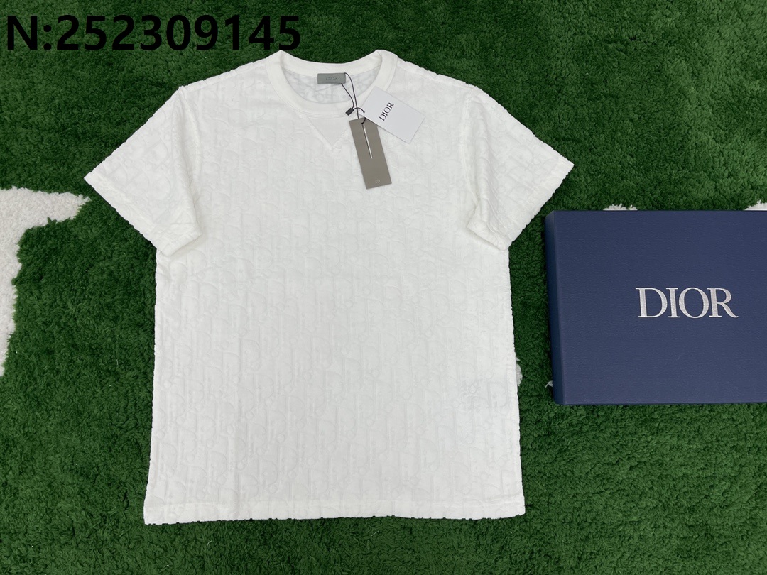 [잔디집1] 디올 오블리크 각인 반팔티 화이트 Dior