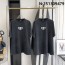 V공장 발렌시아가 BB 자수 워싱 반팔티 블랙 balenciaga