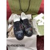 [WZ1] 구찌 남성용 컬러 GG 로고 자수 스니커즈 블랙 Gucci