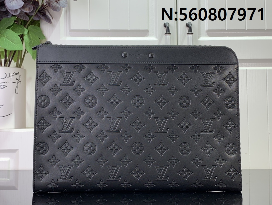 [88factory] 루이비통 포쉐트 주르 모노그램 섀도우 블랙 M82080 35*25*2.8cm 