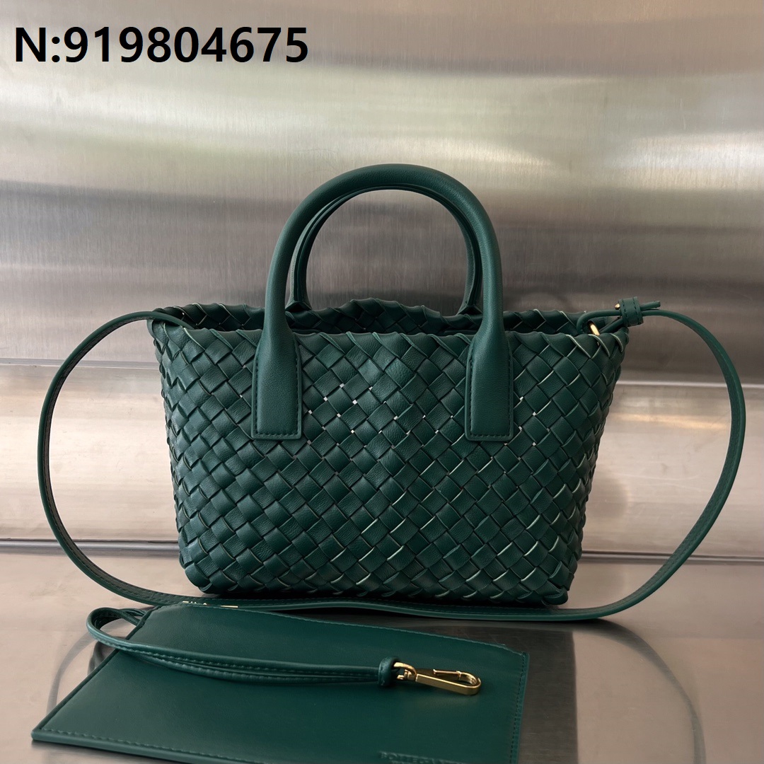 징 팩토리 보테가베네타 미니 까바 709464 20*15*12cm 흑녹색 