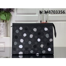 [88factory] 루이비통 x 야요이 쿠사마 포쉐트 보야주 블랙 실버 27*21*6cm M81934 