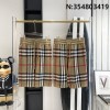 V공장 버버리 클래식 체크 니트 반바지 레드 선 burberry