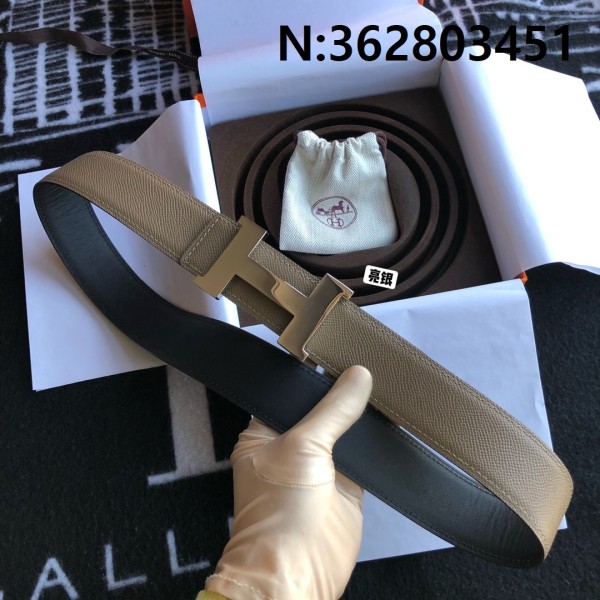 에르메스 실버 H버클 벨트 3.8cm 2컬러 Hermes
