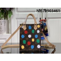 [88factory] 루이비통 x 야요이 쿠사마 쁘띠 삭 플라 토트 백 닷 프린트 모노그램 M81867 14*17*5cm 