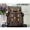 [88factory] 루이비통 크리스토퍼 MM 백팩 모노그램 마카사르 캔버스 M43735  M41379 38*44*21cm 옐로우