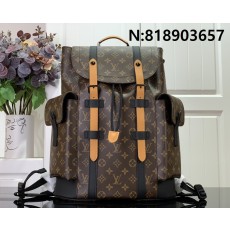 [88factory] 루이비통 크리스토퍼 MM 백팩 모노그램 마카사르 캔버스 M43735  M41379 38*44*21cm 옐로우