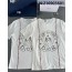 TJ공장 디올 DIOR Union 패턴 앞 배색 선 반팔티 화이트 Dior