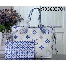 [88factory] 루이비통 네버풀 MM 모노그램 블루 M22979 31*28*14cm