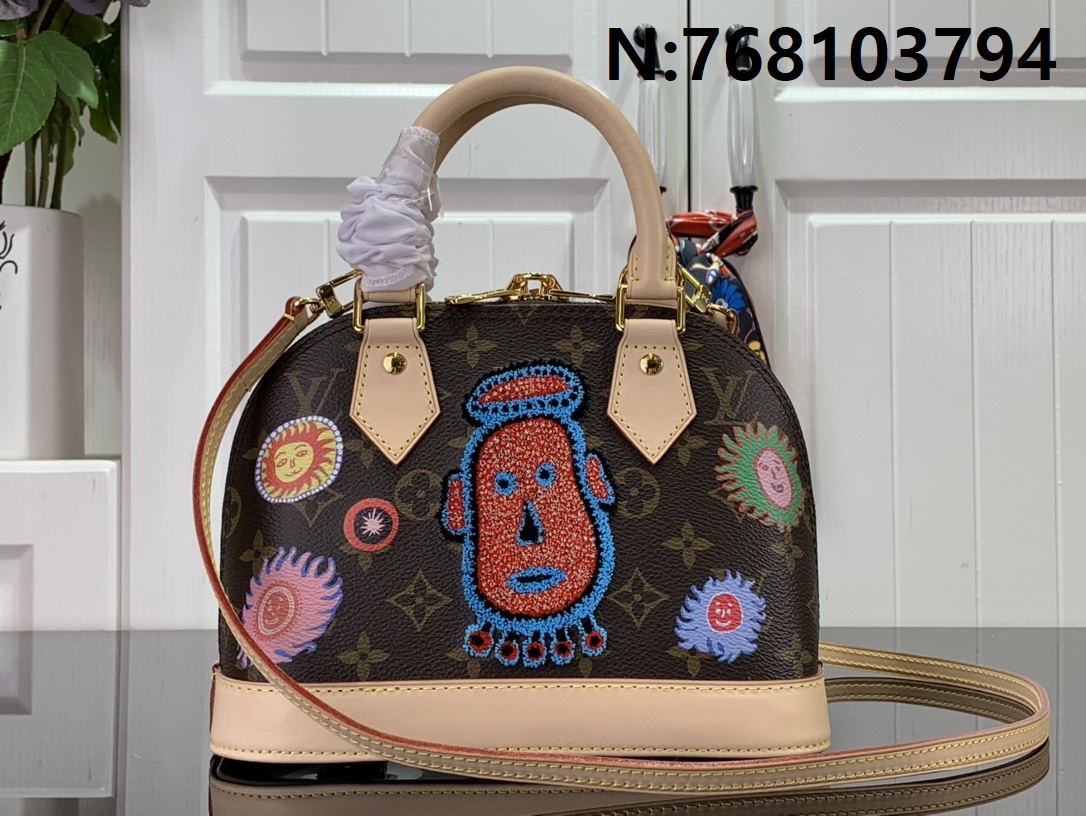 [88factory] 루이비통 x 야요이 쿠사마 알마 BB 모노그램 M46428 23.5*17.5*11.5cm 