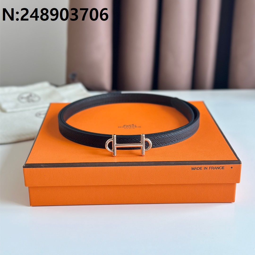 에르메스 레더 골드 GAMMA 버클 리버시블 벨트 4컬러  Hermes