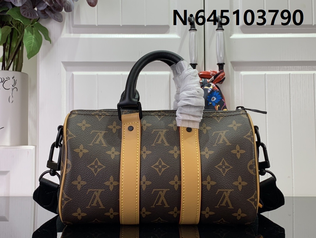[88factory] 루이비통 키폴 반둘리에 25 모노그램 마카사르 샤프론 오렌지 M46687 25*15*11cm 