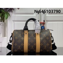 [88factory] 루이비통 키폴 반둘리에 25 모노그램 마카사르 샤프론 오렌지 M46687 25*15*11cm 