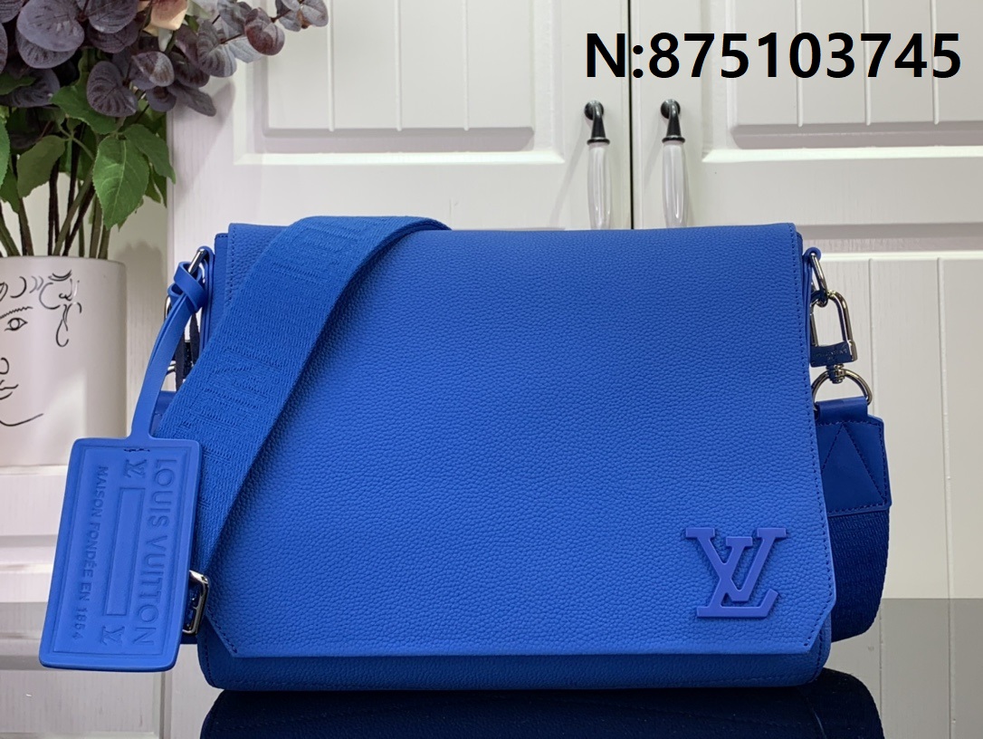 [88factory] 루이비통 에어로그램 메신저백 블루 30.5*24*10cm M57080 