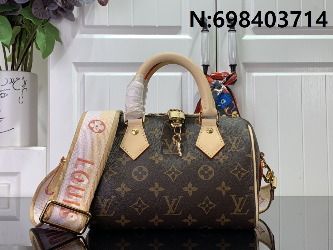 [88factory] 루이비통 스피디 반둘리에 20 모노그램 핑크 오렌지 M46594 20.5*13.5*12cm 