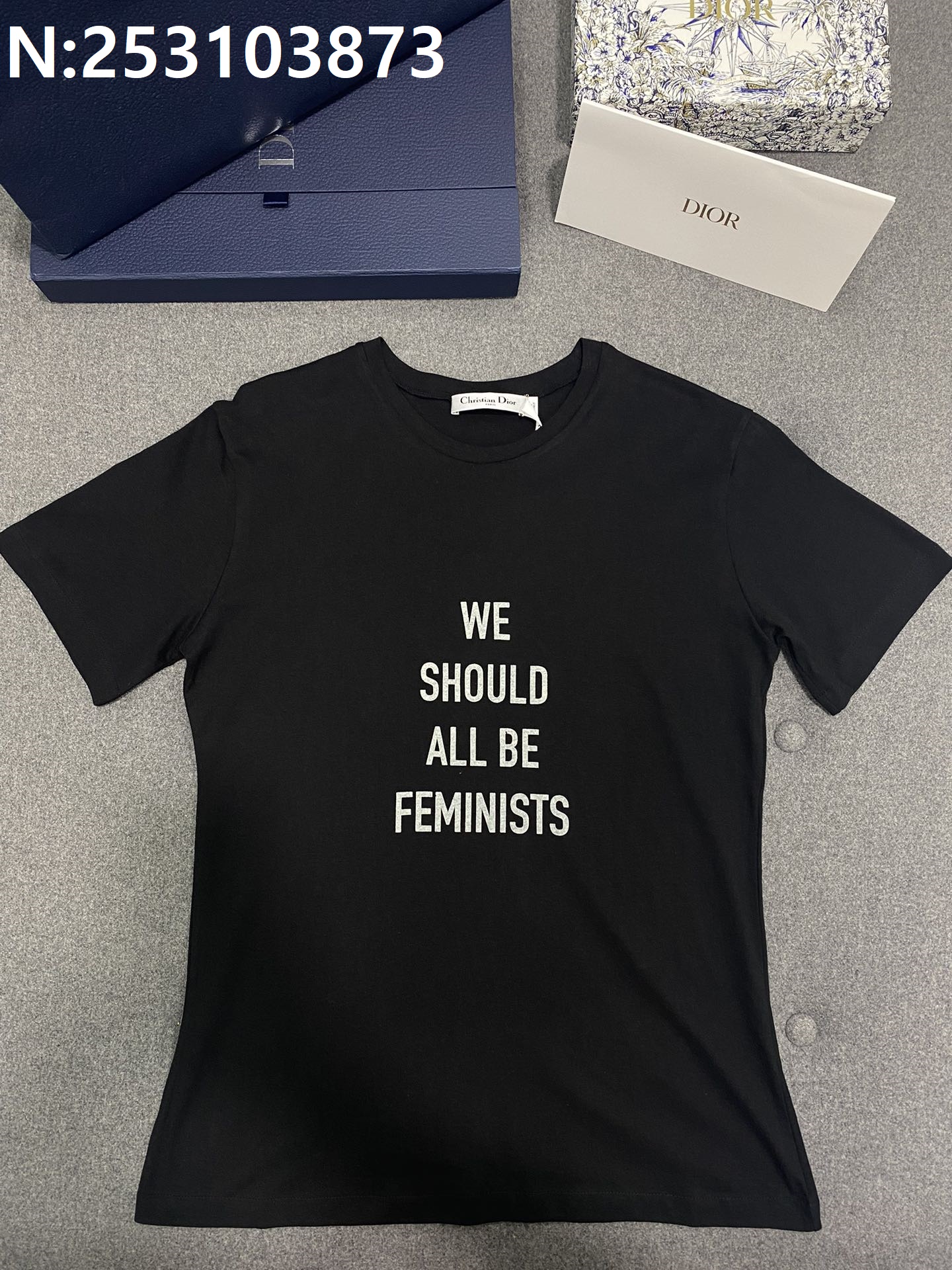 TJ공장 디올 WE SHOULD ALL BE FEMINISTS 반팔티 블랙 Dior