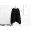 [사슬공장] 발렌시아가 옷깃 장식품 대미지 맨투맨 블랙 balenciaga