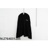 [사슬공장] 발렌시아가 웨이브 자수 플리스 후드티 블랙 balenciaga