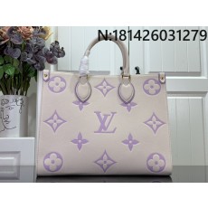 [88factory] 루이비통 온더고 MM 바이컬러 모노그램 앙프렝뜨 레더 라떼 버블 티 35*27*14cm M45595 M23937 