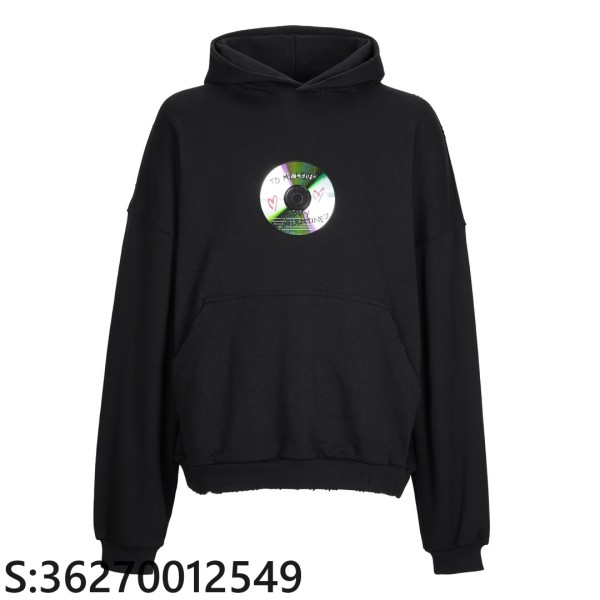 [잔디집2] 발렌시아가 투 마이 러브 CD 후드티 블랙 balenciaga