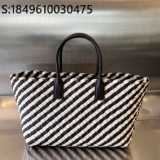 징 팩토리 보테가베네타 라지 카밧 내츄럴 폰덴테 37*17*23cm 755154 