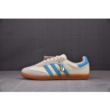 【TC头层】SPORTY & RICH x Ad Samba 米白蓝 IE7096 아디다스
