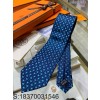 AGG 에르메스 타조 패턴 타이 네이비 Hermes