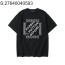 [흰] 루이비통 SS24 구슬 모노그램 자수 반팔티 블랙 LOUIS VUITTON