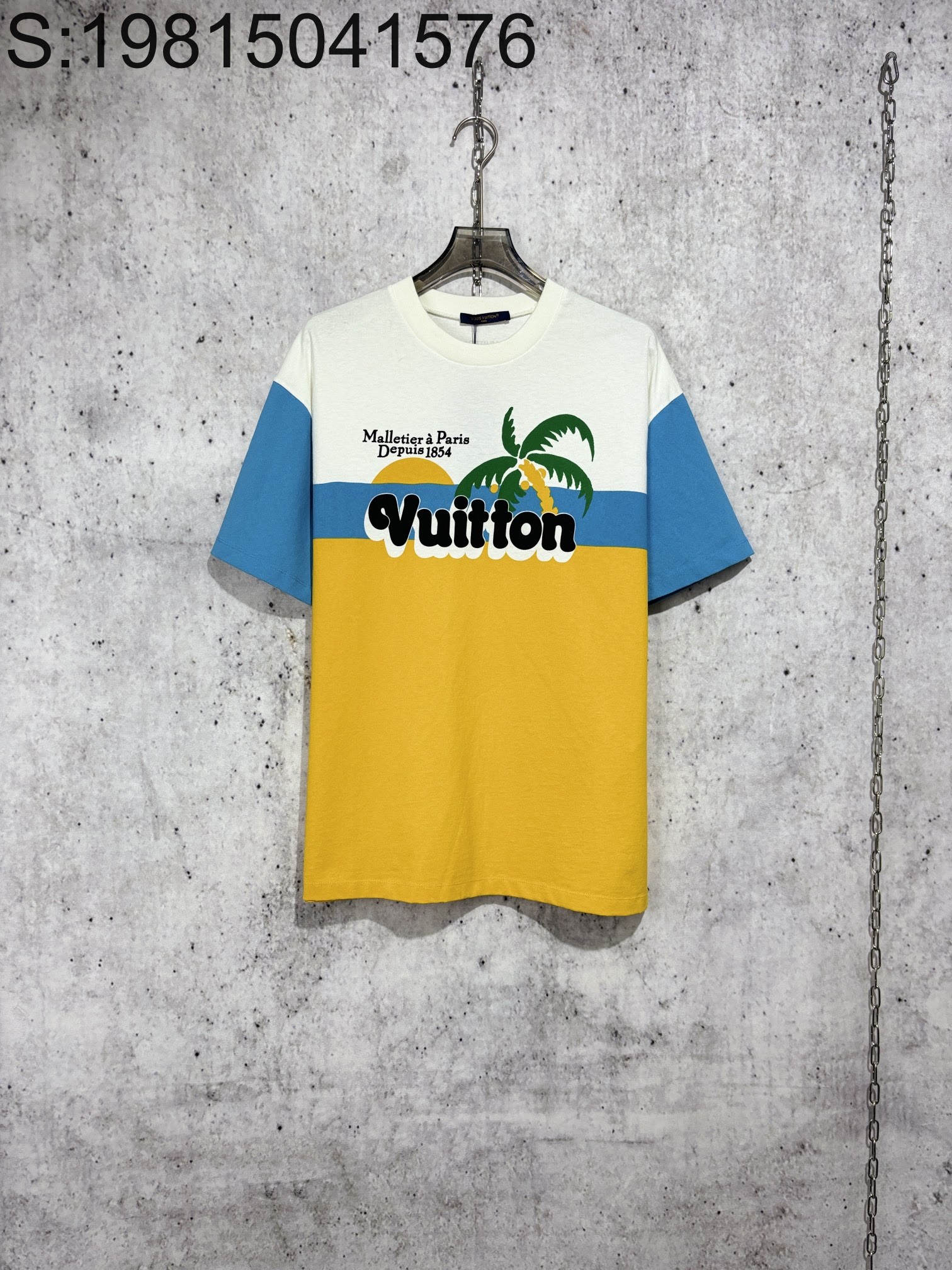 [사슬공장] 루이비통 모노그램 야자나무 1854 배색 반팔티 LOUIS VUITTON